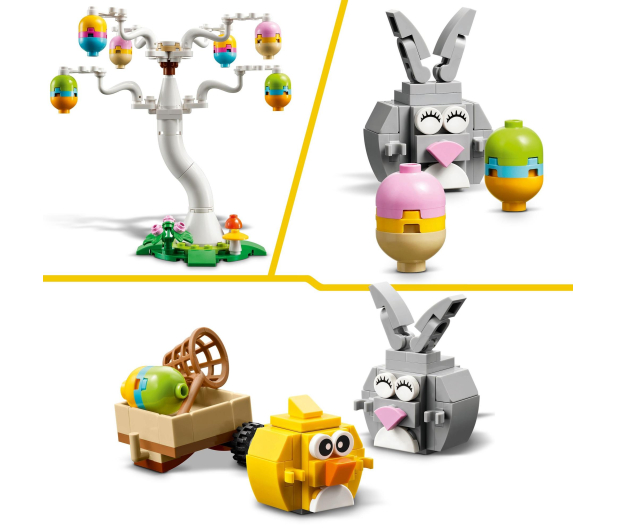 LEGO ICONIC 40808 Poszukiwanie pisanek z zajączkiem i kurczaczkie - 1473437 - zdjęcie 9